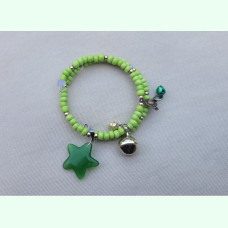 Child's Green Star Bracelet